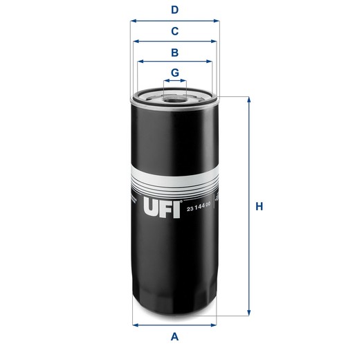 Ufi 2314400 filtro olio - ufi,